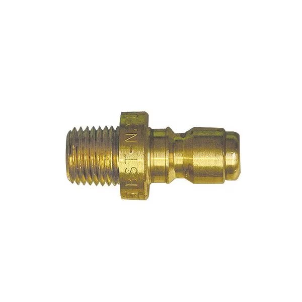 3/8 Inch Straight Through Brass Coupler Plug x 3/8 Inch Male NPT, Interstate Pneumatics, Mfr#: CPNV661B